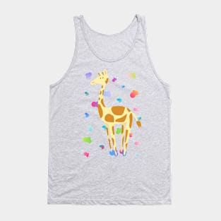 Colourful giraffe print Tank Top